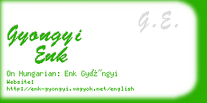 gyongyi enk business card